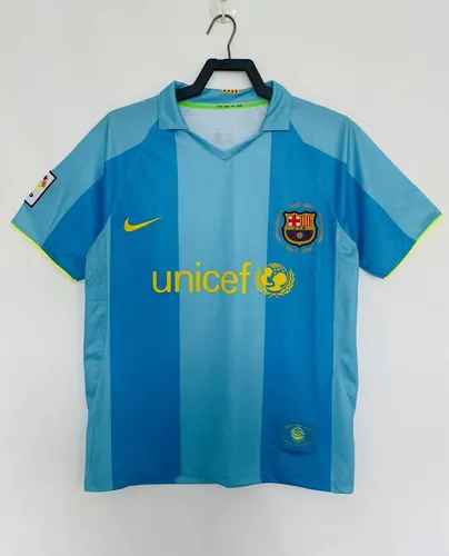 2007/2008 Camisa de Futebol Visitante Retrô Barcelona Qualidade Tailandesa