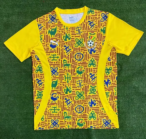 2024/2025 Uniforme de Treino da Seleção de Gana Camisa de Futebol AAA grau de fã