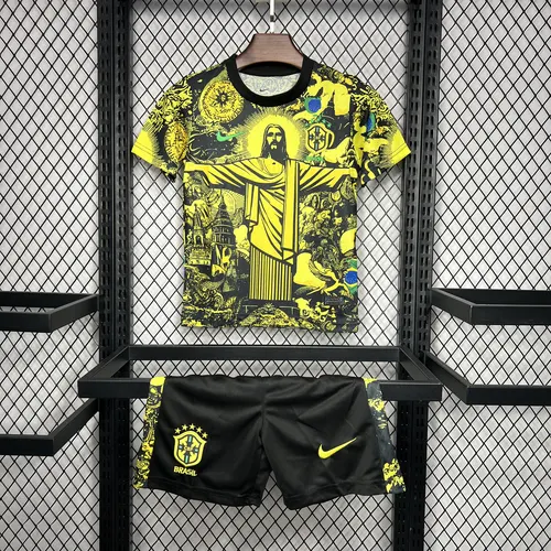 2024-2025 Brazil Special Edition Yellow Kids Size