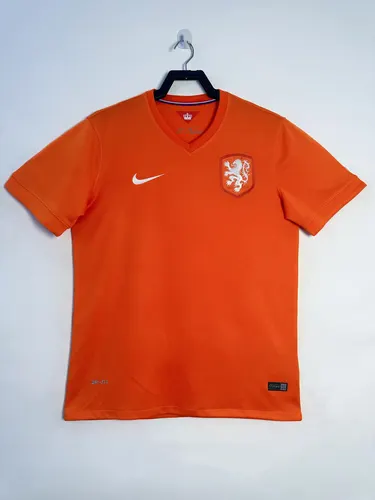 2014 Retro Niederlande Heim Fußballtrikot AAA fan-gradät
