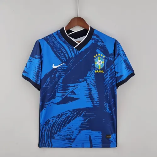 2022 Brazil Classic Blue Soccer Jersey — view 1