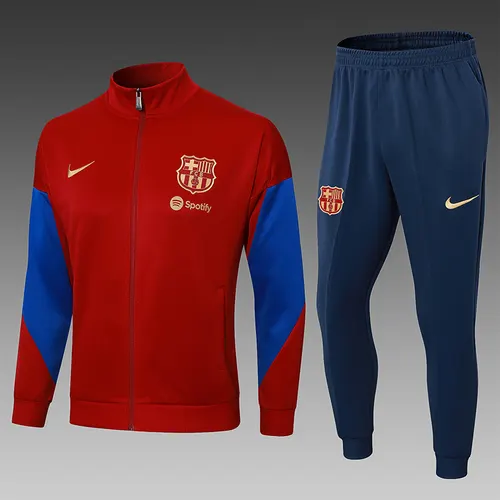Chándal de Entrenamiento Barcelona Rojo 2024/2025 con Media Cremallera