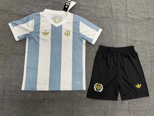 2024 Maillot Édition 50e Anniversaire Équipe Nationale Argentine AAA qualité fan Taille Enfant