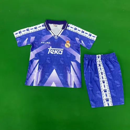 1996-1997 Retro Real Madrid Away Football Shirt AAA fan-grade Kids Size