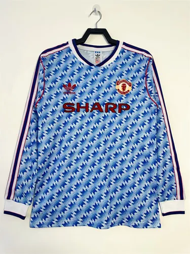 1990/1992 Retro Long Sleeves Manchester United Away Football Shirt AAA fan-grade