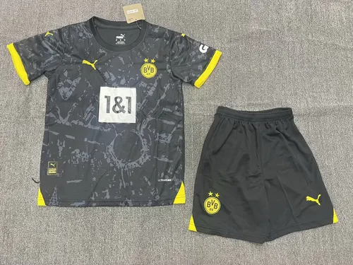 2023/2024 도르트문트 어웨이 축구 셔츠 태국 퀄리티 키즈 사이즈