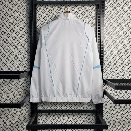 2023 Real Madrid Fußballtrikot Windjacke weiß Thai-Qualität — view 2