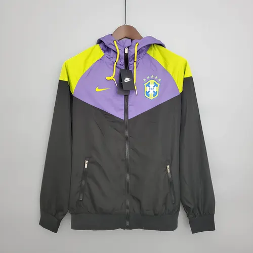 Brazil National Team Windbreaker Purple-Black — view 1