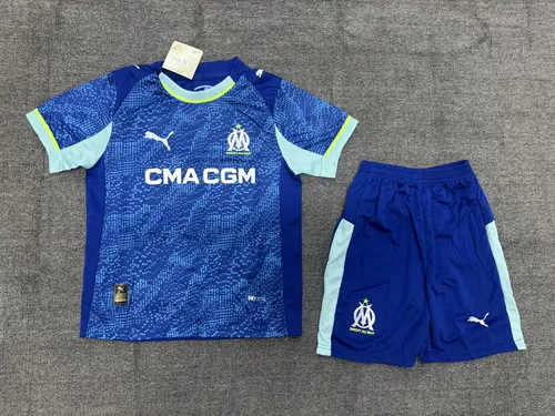 2025/2026 Olympique de Marseille Third Away Football Shirt AAA fan-grade Kids Size