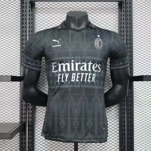 Camiseta Fútbol AC Milan Cuarta Visitante Versión Jugador 2023/2024 Calidad Tailandesa