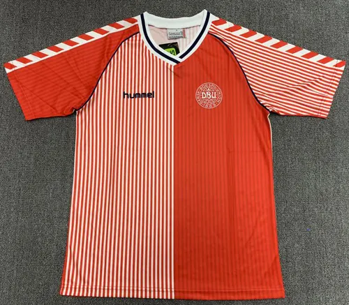 1986 Retro Denmark National Team Home Football Shirt AAA fan-grade