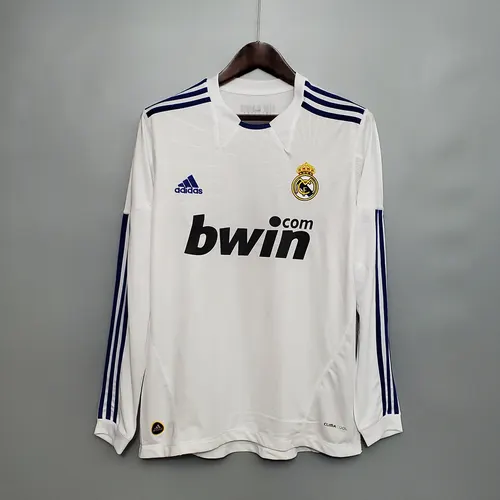 2010/2011 Retro Long Sleeve Real Madrid Home — view 1