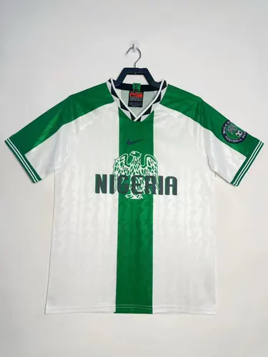 Camisa Retrô Seleção Nigeriana Visitante 1996 Qualidade Tailandesa