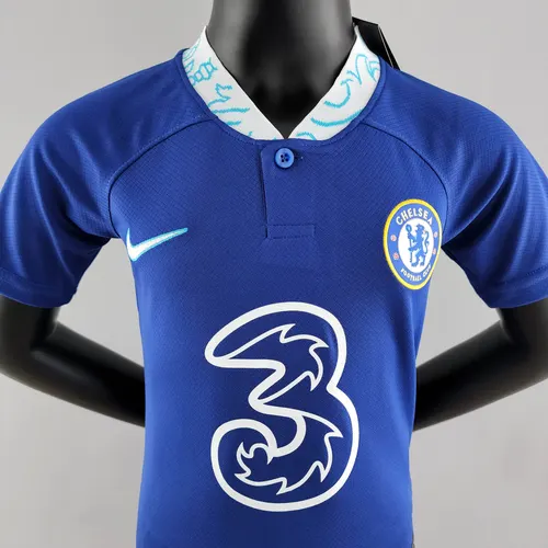 2022/2023 Chelsea Home Football Jersey Kids Size — view 3