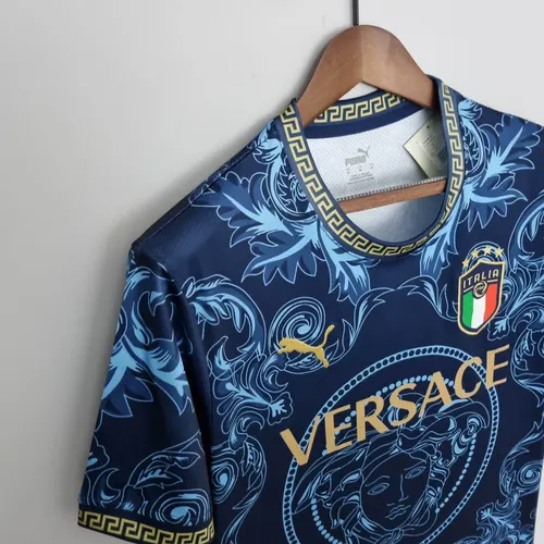 2022 Italy Commemorative Edition Blue Soccer Shirt — view 6