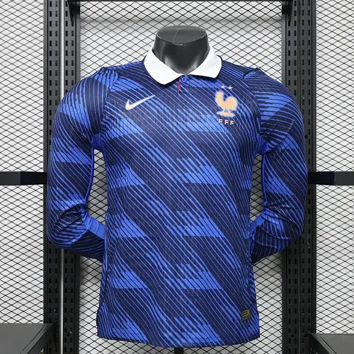 2026 Long Sleeve Player Version France Home Football Shirt 1:1 Thai Quality