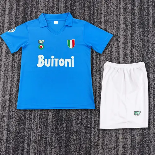 1987-1988 Retro Napoli Home Soccer Jersey AAA fan-grade Kids Size