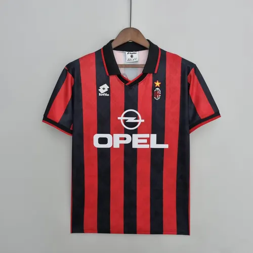 Camiseta de Fútbol Retro 1995/1996 AC Milan Local Calidad Tailandesa