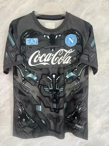 2025/2026 Napoli Conjunto de Treino Camisa de Futebol Cinza Qualidade Tailandesa