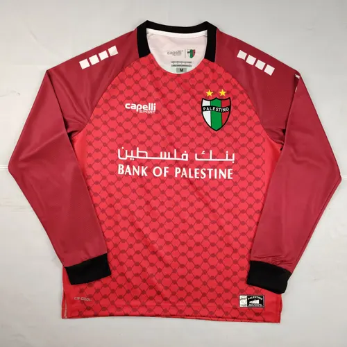 Camiseta de manga larga de Palestina 2025/2026 roja calidad tailandesa