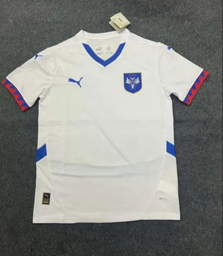 Camisa Sérvia Seleção Visitante 2024 Futebol Qualidade Tailandesa
