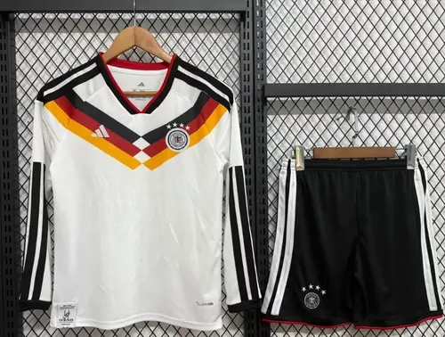 2026 長袖 Germany ホームフットボールシャツ AAAファングレード キッズサイズ