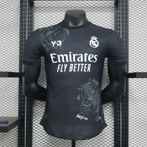 2024/2025 Player Version Real Madrid Y-3 Special Edition Black Football Shirt AAA fan-grade