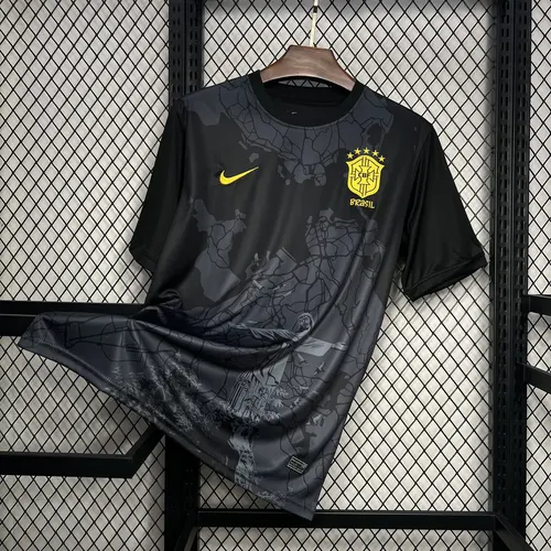 2024/2025 Brazil Special Edition Jesus Black Soccer Jersey AAA fan-grade