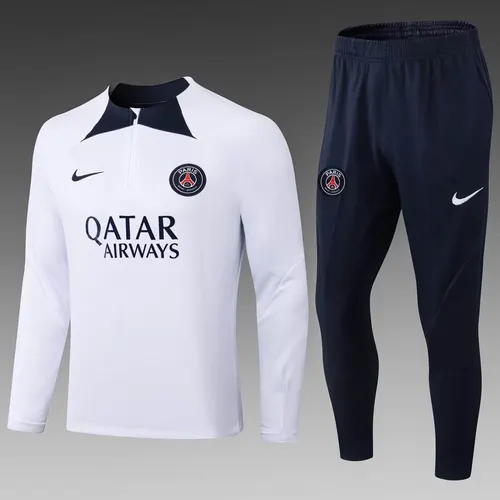 2022/2023 PSG パリ・サンジェルマン ハーフプル トレーニングスーツ ホワイト セット