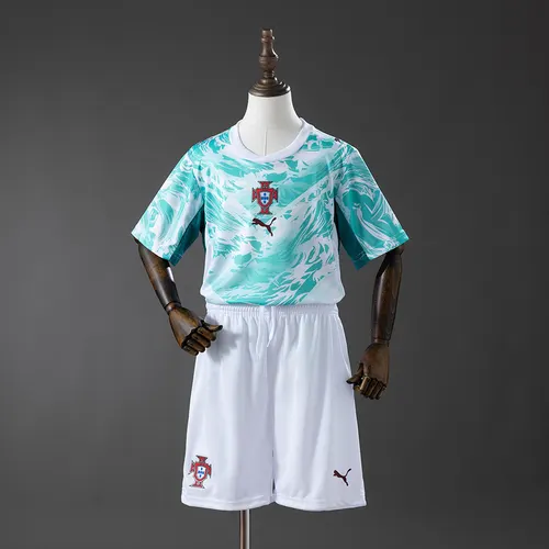 2026 Maillot Extérieur Portugal AAA qualité fan Taille Enfant