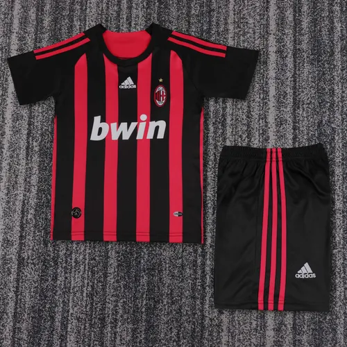 2008-2009 Rétro AC Milan Domicile Maillot de Football Qualité Thaï Taille Enfant