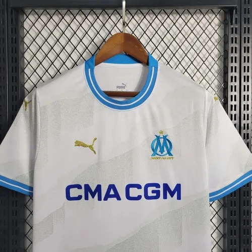 2023/2024 Olympique de Marseille Home Football Jersey — view 3