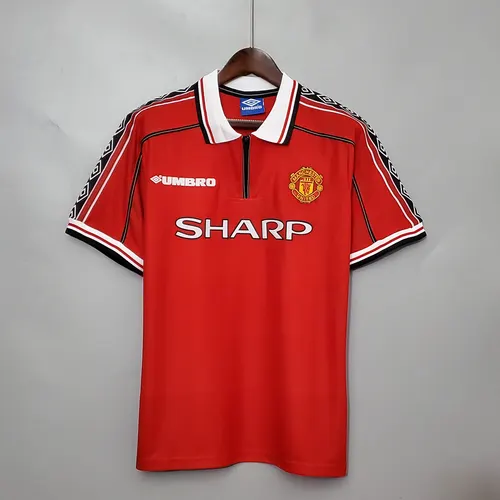 Camiseta de Fútbol Retro 1998/1999 Local Manchester United Calidad Tailandesa