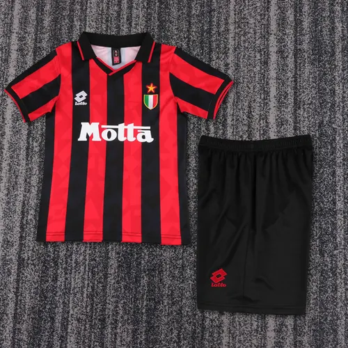 1993-1994 Retro AC Milan Home Football Shirt AAA fan-grade Kids Size
