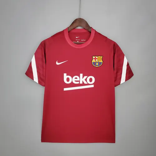 2021-2022 Barcelona Training Suit Red — view 1