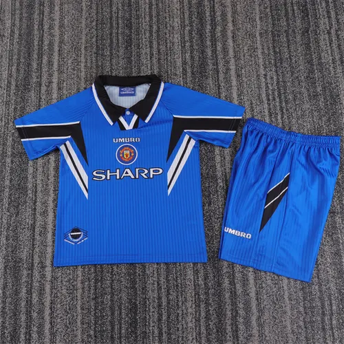 1996/1998 Retro Manchester United Third Away Football Shirt AAA fan-grade Kids Size