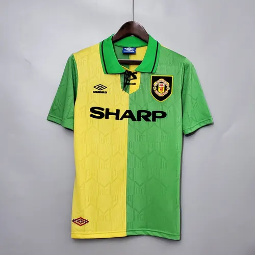 1992/1994 Retro Manchester United Tercera Equipación Visitante Camiseta de Fútbol Calidad Tailandesa