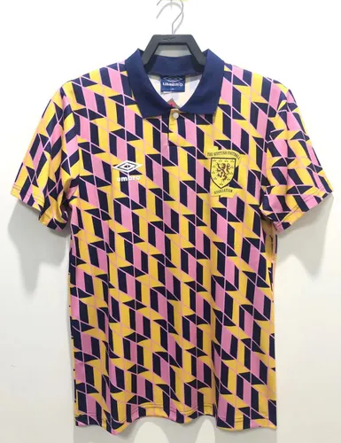 Maillot Troisième Extérieur Rétro Équipe Nationale Écosse 1988-1989 Qualité Thaï