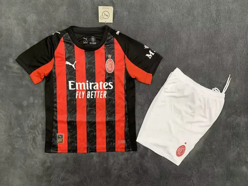 Maillot domicile AC Milan 2025/2026 Qualité Thaï Taille Enfant