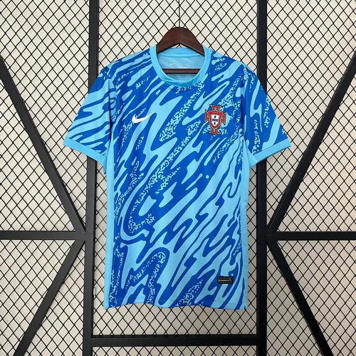 2024 Portugal Goleiro Camisa de Futebol -Azul AAA qualidade fã — view 1