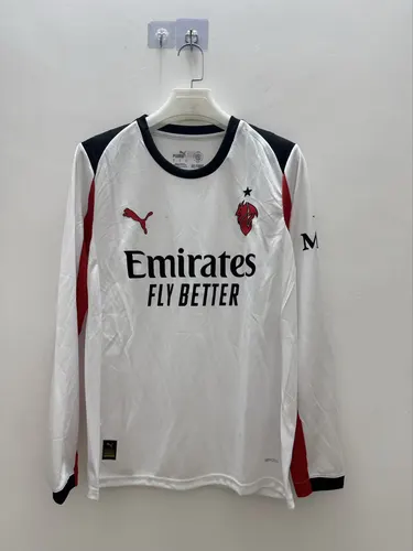 2025/2026 Long Sleeves AC Milan Home Football Jersey AAA fan-grade