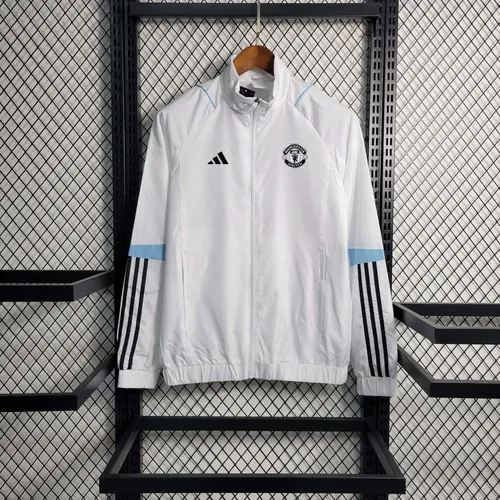 2023 Manchester United Maillot de Foot Coupe-Vent Blanc — view 1