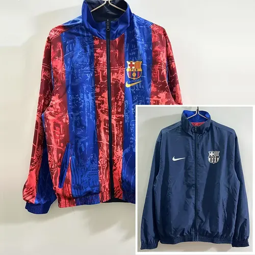 2025/2026 Barcelona Double-Sided Windbreaker Football Jersey 1:1 Thai Quality 02