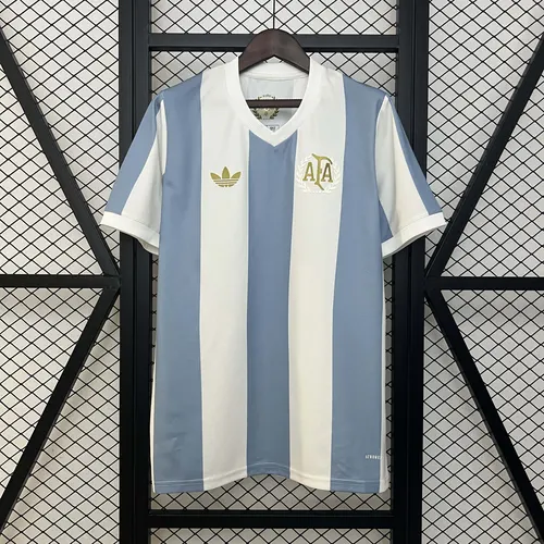 2024 قميص منتخب الأرجنتين إصدار الذكرى الخمسين لكرة القدم AAA درجة المشجعين