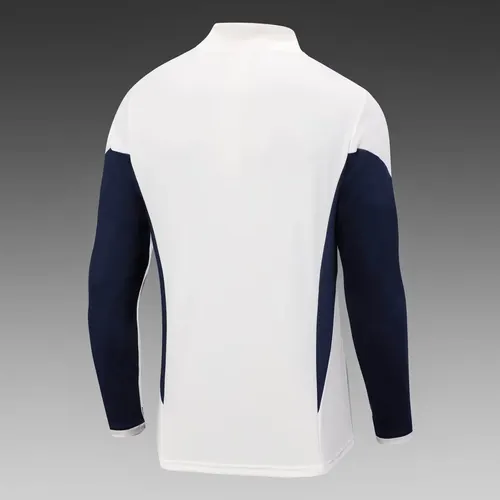 2023 Italy Half-Pull Training Suit Off-White Soccer Shirt Set — view 4