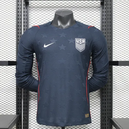2026 Long Sleeve Player Version United States National Team Away Football Jersey 1:1 Thai Quality