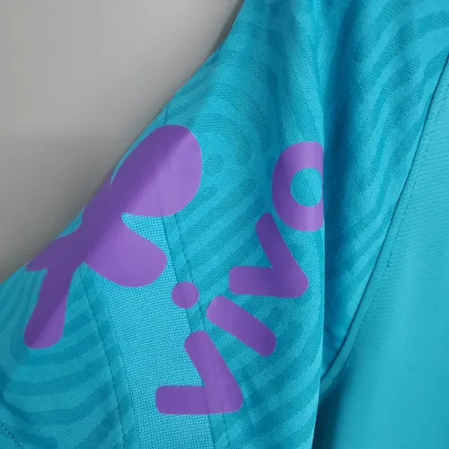 2021 Brazil Training Wear Lake Blue Soccer Jersey — view 8