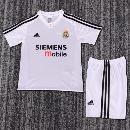 2004-2005 Retro Real Madrid Home Football Shirt AAA fan-grade Kids Size