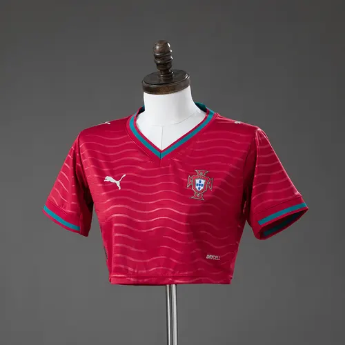Camisa Estilo Cropped Top Feminina Casa de Portugal 2026