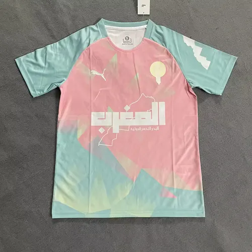 2025/2026 Morocco National Team Special Edition Pink And Green Football Jersey AAA fan-grade